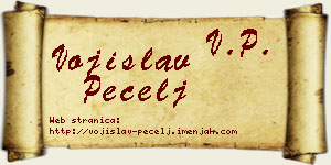 Vojislav Pecelj vizit kartica
